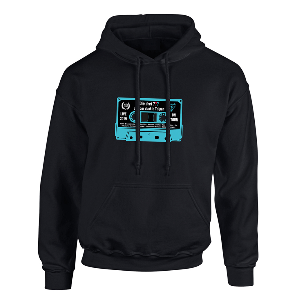 DDF Die Drei ??? Kassette Hoodie 2019 unisex Hoodie schwarz